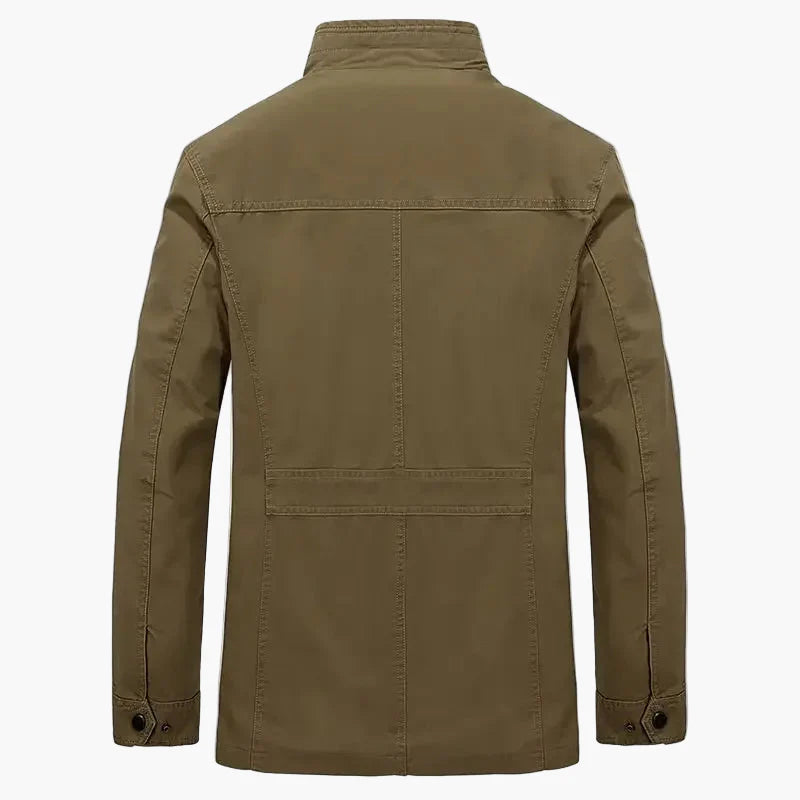 Herren Freizeitjacke mit Stehkragen und Mehrfach-Taschen – Urban Outdoor Stil