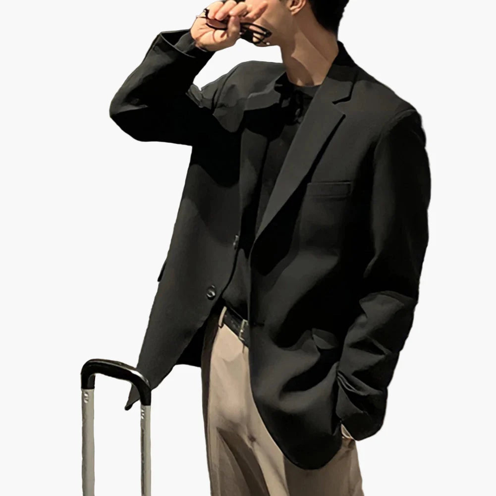 Herre Klassisk Blazer – Elegant business- og fritidslook