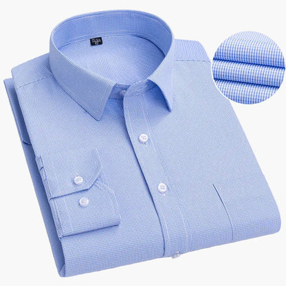 Camicia da uomo business con sottili righe – Elegante camicia casual e da ufficio