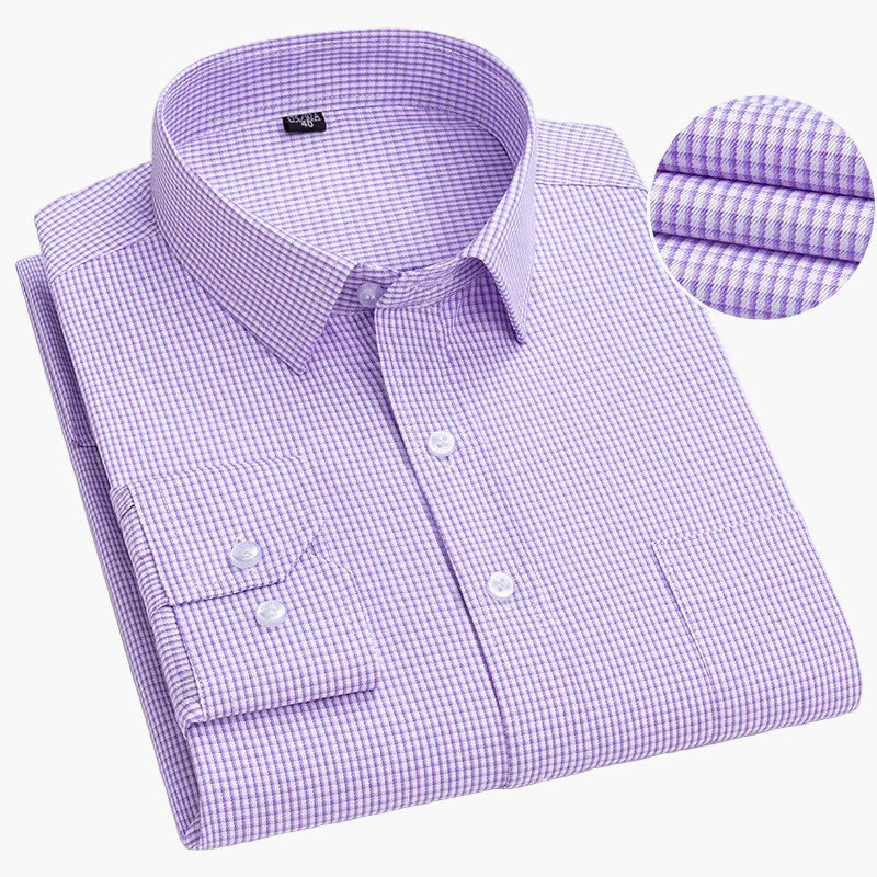 Camicia da uomo business con sottili righe – Elegante camicia casual e da ufficio