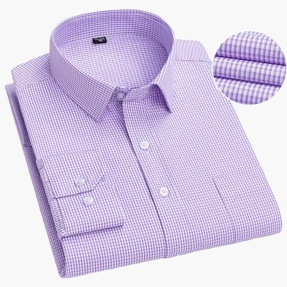 Camicia da uomo business con sottili righe – Elegante camicia casual e da ufficio