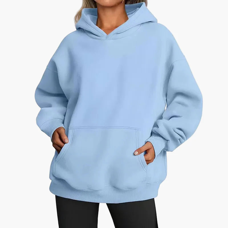 Sweat à capuche oversize femme pour loisirs – Style streetwear confortable