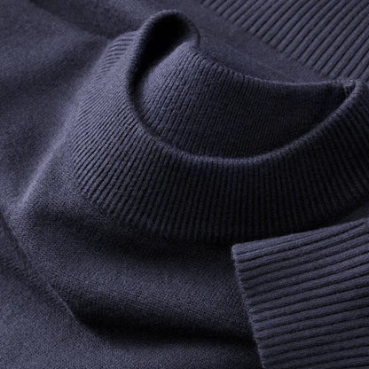 Unisex Strickpullover Rundhalsausschnitt Feinstrick Grau