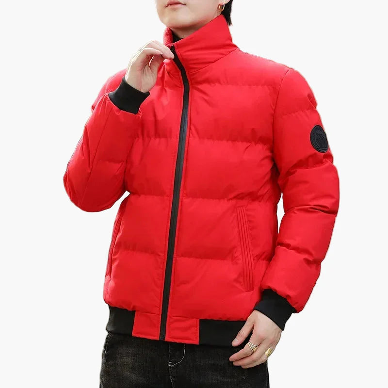 Chaqueta acolchada de invierno para hombre – Abrigo de entretiempo a la moda para el día a día y tiempo libre