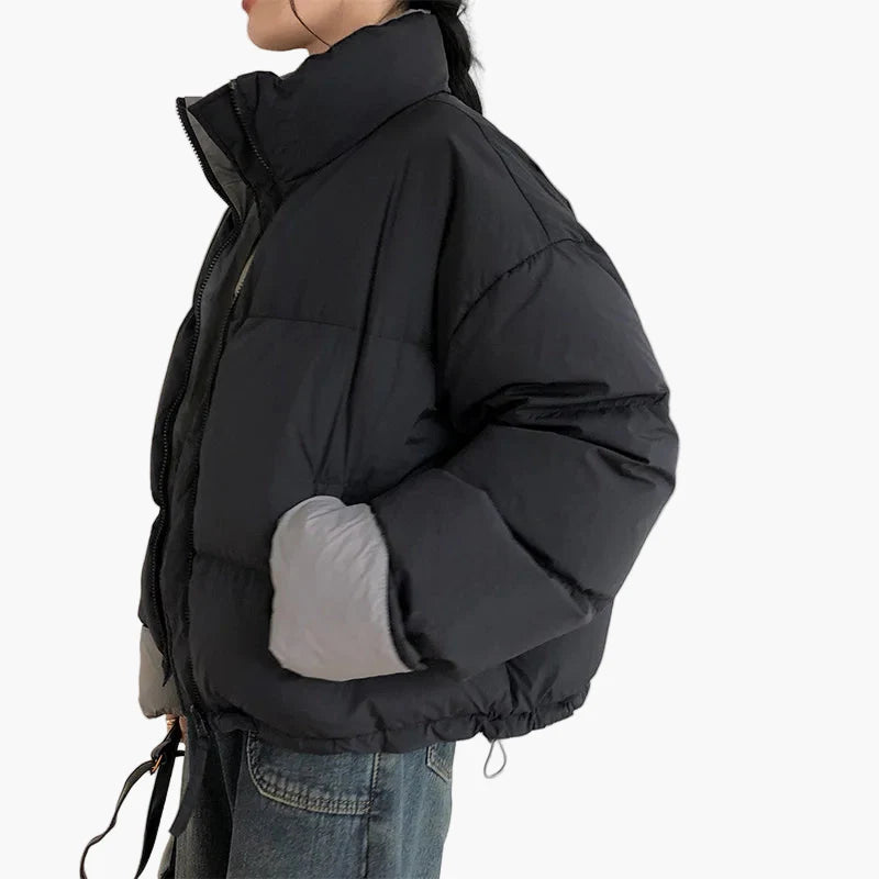 Damen Oversize Steppjacke im Casual Style für Alltag und Freizeit