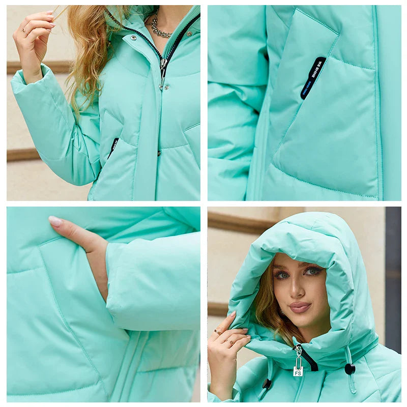 Damen Steppjacke mit Kapuze – Modische Winterjacke für Alltag und Outdoor