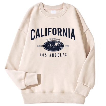 Felpa unisex a maniche lunghe con scollo rotondo e stampa