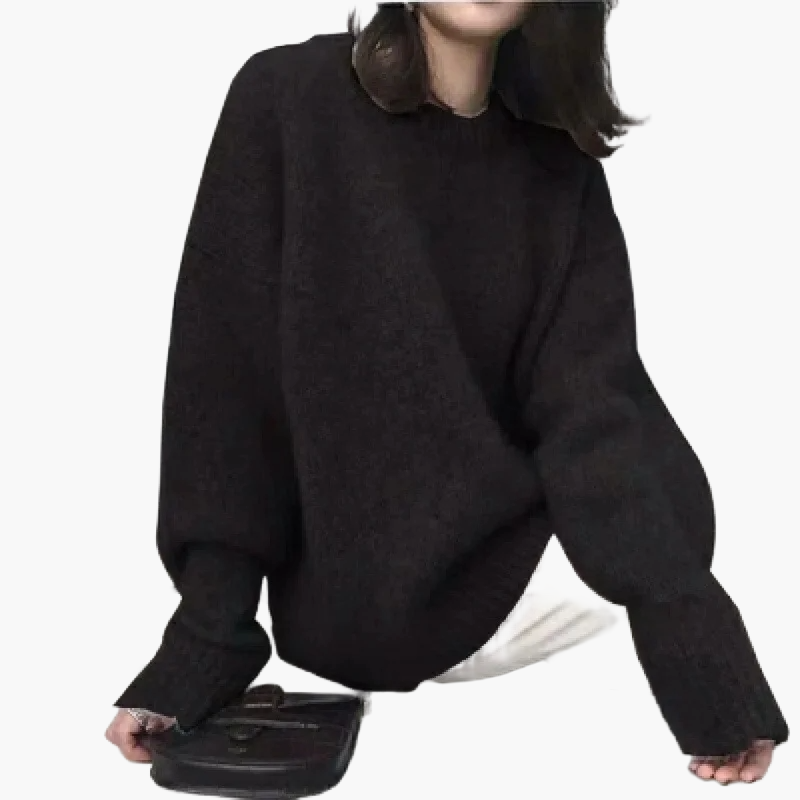 Suéter oversize para mujer estilo retro para otoño e invierno, ideal para outfits casuales