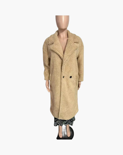 Damen Oversize Teddy Mantel – Modischer Wintermantel für Alltag & Freizeit