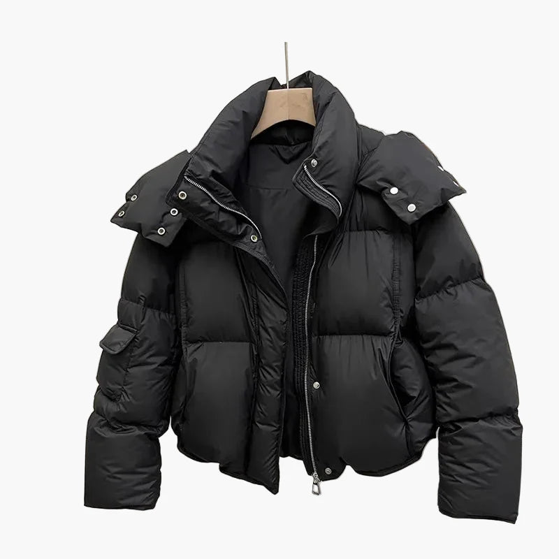 Veste matelassée courte d'hiver pour femme, moderne, pour le quotidien et l'extérieur