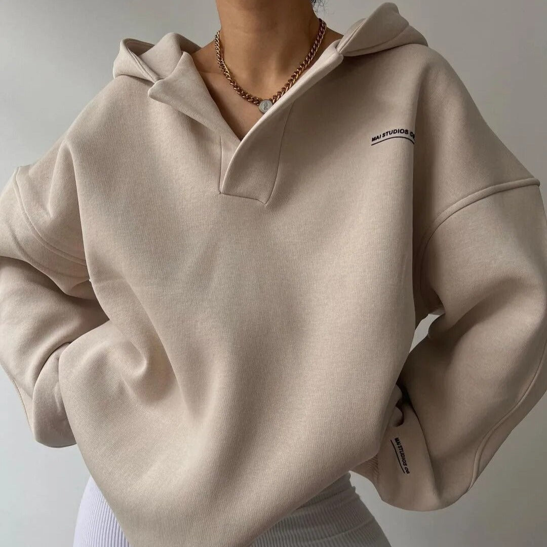 Hoodie voor dames met lange mouwen