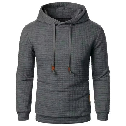 Herren Kapuzenpullover Strick-Optik Strukturmuster