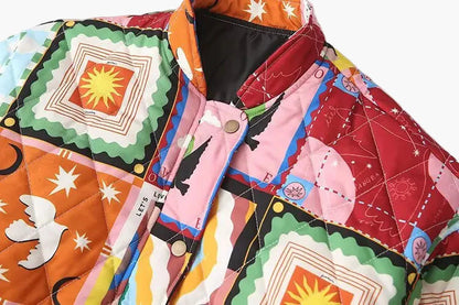 Blouson aviateur patchwork unisexe style rétro – Veste de loisirs tendance pour automne et hiver