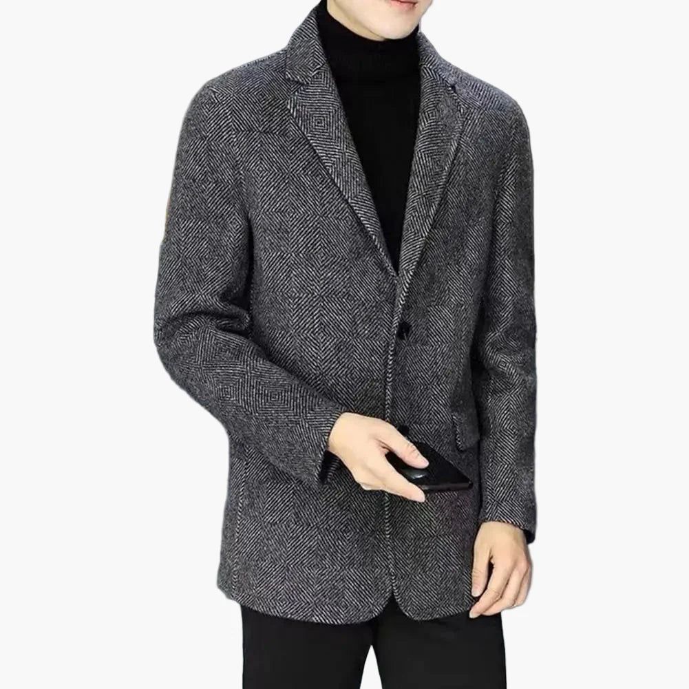 Herre blazer modern business slim fit – Elegant fritids- og kontorlook