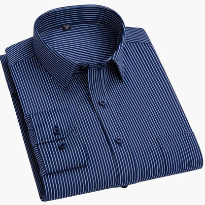 Camicia da uomo business con sottili righe – Elegante camicia casual e da ufficio
