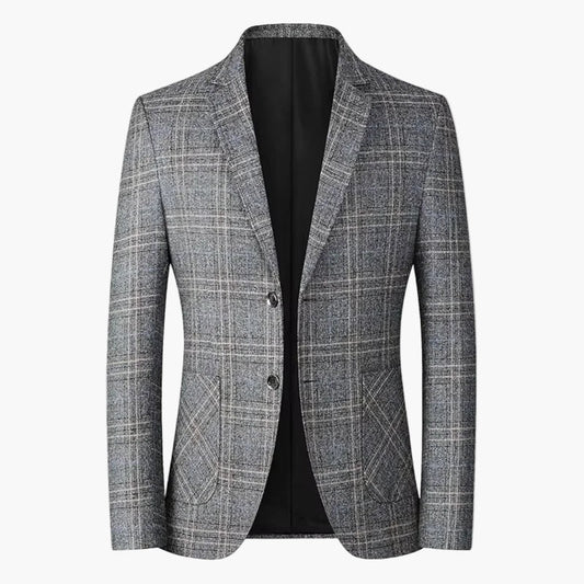 Saco business casual a cuadros para hombre – Estilo moderno para oficina y tiempo libre