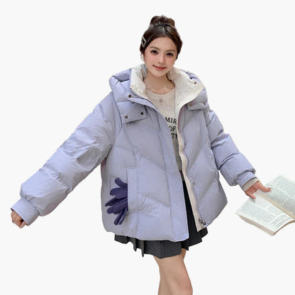 Veste d'hiver matelassée pour femme style décontracté, chaude et confortable, idéale pour le quotidien et les voyages