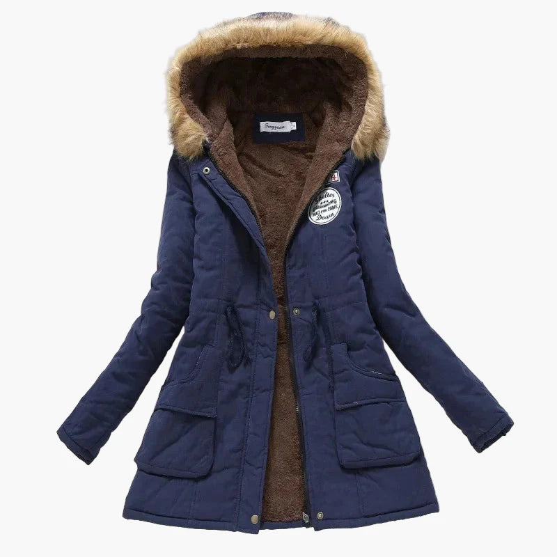 Parka invernale da donna con cappuccio – Stile coreano alla moda, caldo e foderato, uso quotidiano e tempo libero