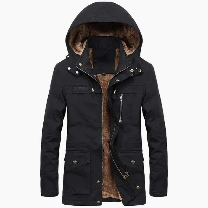 Parka d'hiver à capuche pour hommes – Manteau outdoor à la mode pour les jours froids