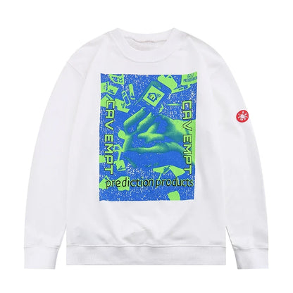 Unisex Rundhals Sweatshirt mit Grafikdruck, Oversize Fit
