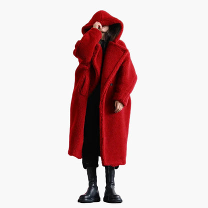 Damen Oversize Kapuzenmantel im Streetstyle für Herbst und Winter