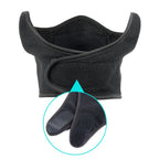 Thermische nek- en gezichtswarmer met klittenbandsluiting voor koude dagen