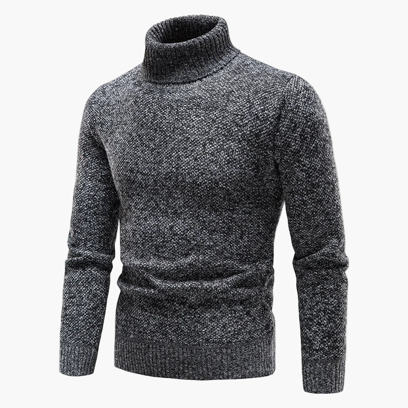 Pull à col roulé homme – Look classique d'hiver pour loisirs et bureau
