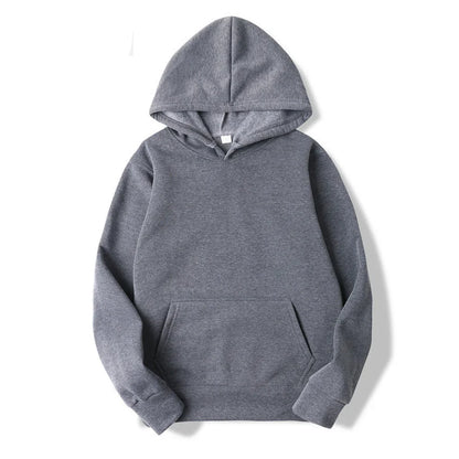 Unisex basic-hettegenser med kengurulomme og snøring
