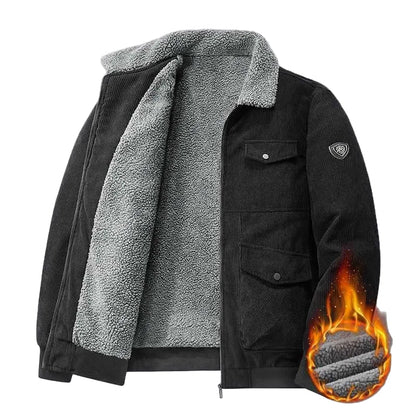 Herre Vinterjakke med Teddyfor – Retro stil til hverdag, fritid og outdoor