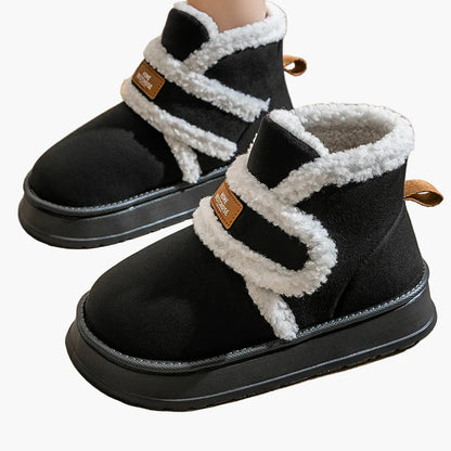 Pantofole invernali da donna con design in peluche caldo, comode pantofole antiscivolo per casa