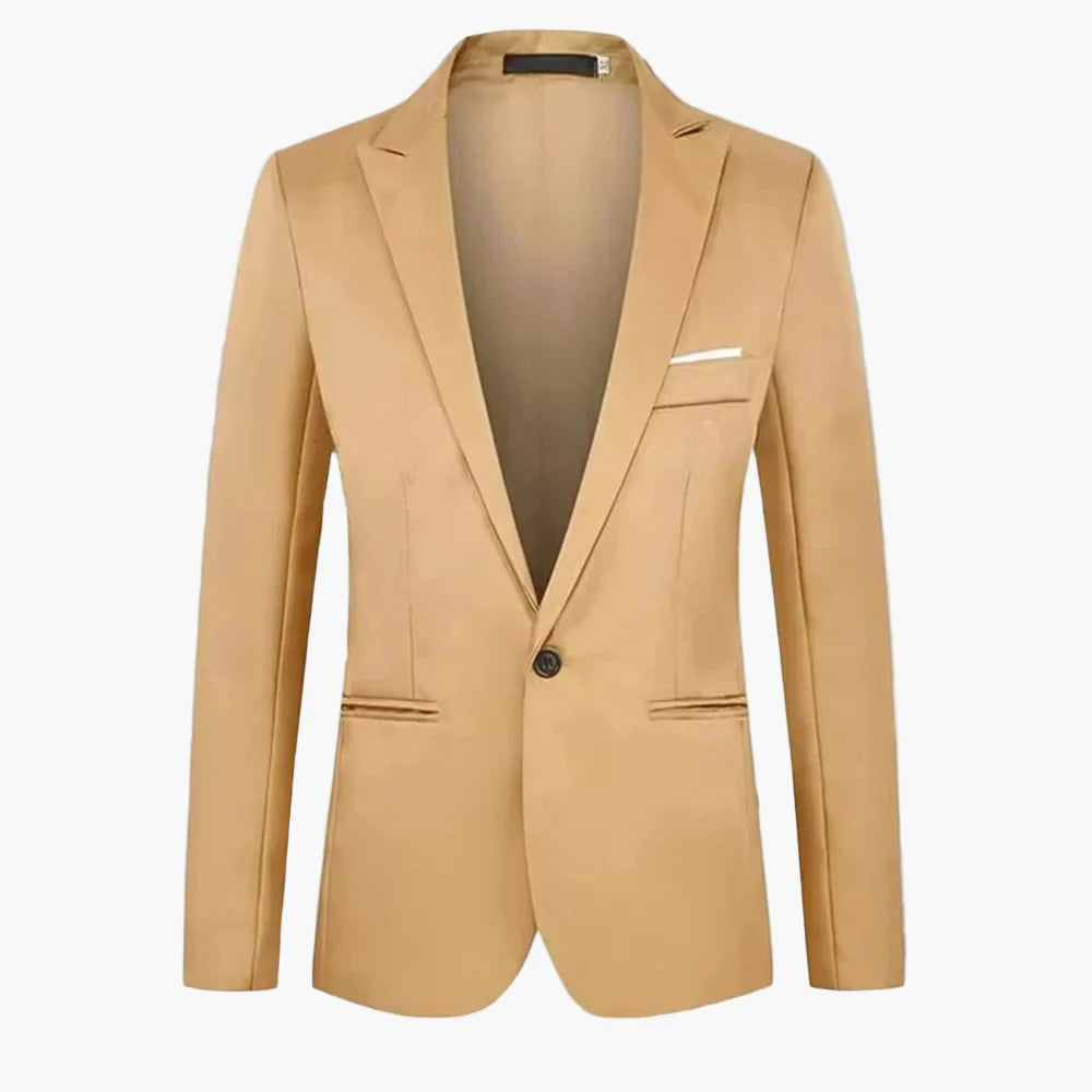 Męska marynarka biznesowa slim fit – elegancka marynarka do biura i na uroczyste okazje