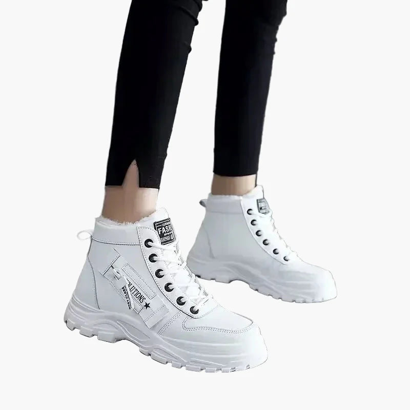 Damskie zimowe sneakersy – Modne buty za kostkę z ociepleniem na co dzień i na zewnątrz
