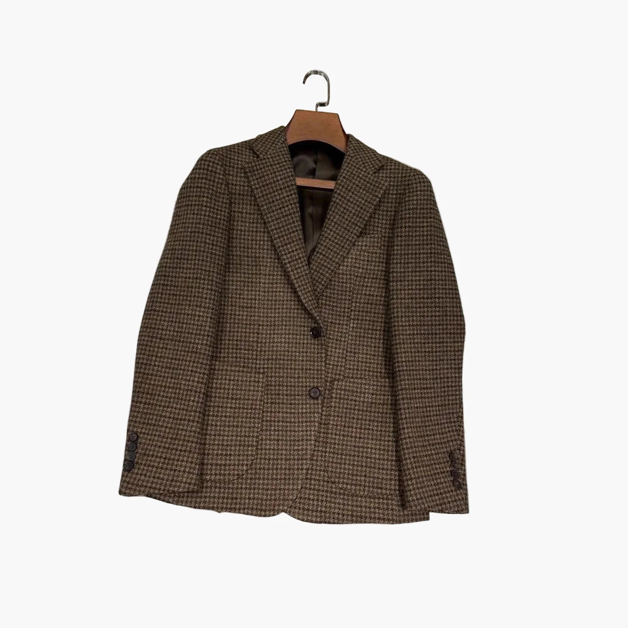 Herre rutete dressjakke klassisk fritids- og businessblazer – elegant stil til hverdag og kontor