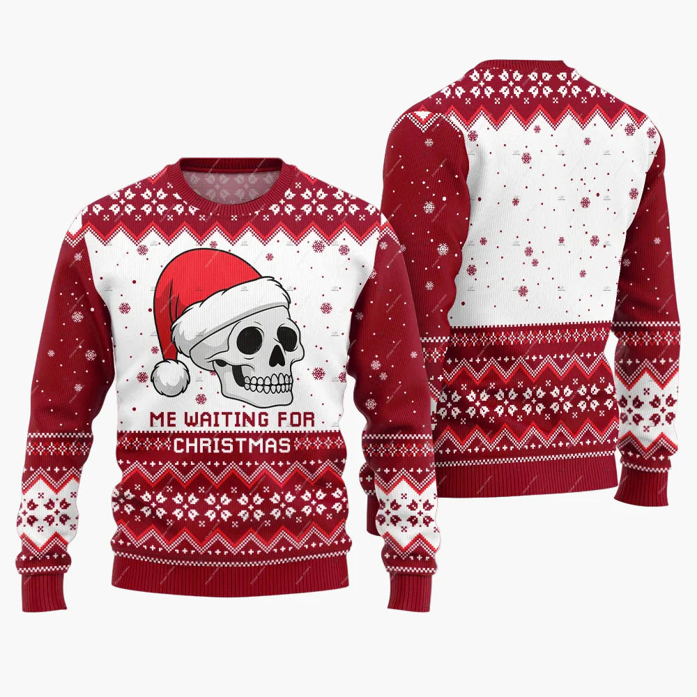 Jersey navideño divertido Jingle Balls para hombre – Ugly Christmas Sweater para fiestas y días festivos