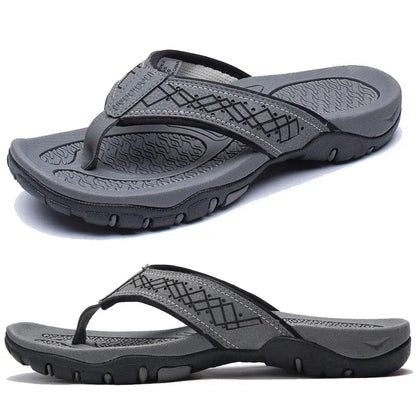Herr Tåsandaler med fotvalvsstöd – Sportiga outdoor flip-flops för strand, vardag & fritid