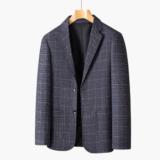 Saco business a cuadros para hombre – Blazer moderno para oficina y tiempo libre