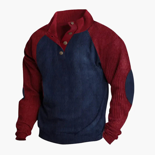Jersey casual para hombre estilo vintage con botones – Perfecto para el día a día y ocio
