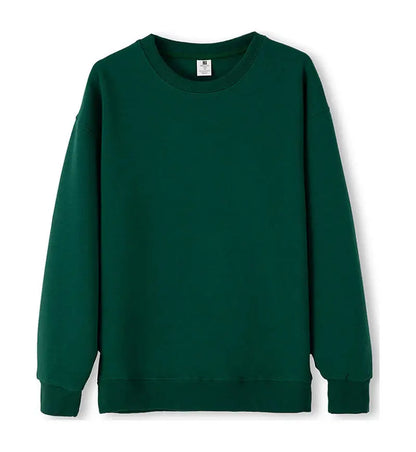 Felpa unisex basic a maniche lunghe, girocollo