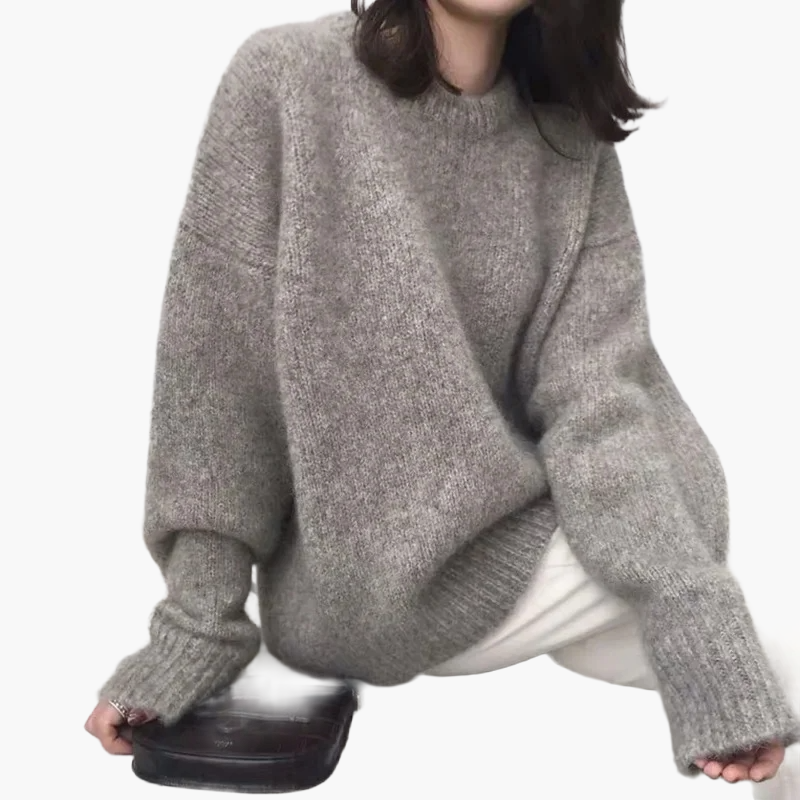 Suéter oversize para mujer estilo retro para otoño e invierno, ideal para outfits casuales