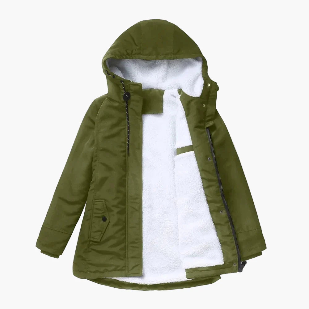 Veste d'hiver pour femme avec capuche – Parka cintrée pour le quotidien et l'extérieur