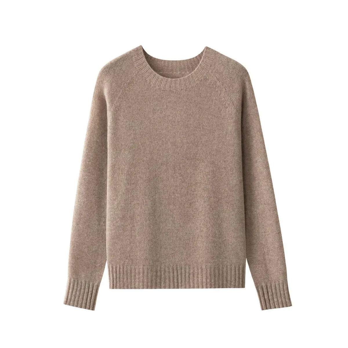 Damen Pullover Rundhalsausschnitt Langarm Strickpullover
