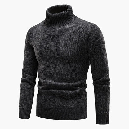 Pull à col roulé homme – Look classique d'hiver pour loisirs et bureau
