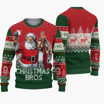 Herrarnas jultröja Christmas Bros Fula jultröja fest