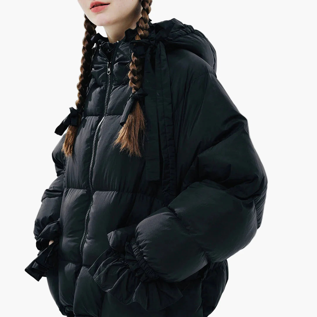 Damen Winter Steppjacke im Oversized-Look für Alltag und Freizeit