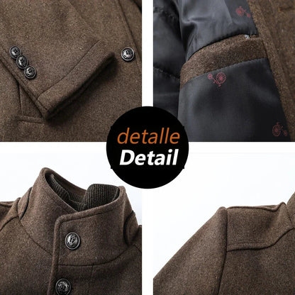Heren Winter Elegante Korte Jas – Modern Business & Vrijetijds Outfit