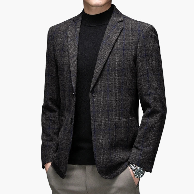 Veste business loisirs slim fit pour homme – Blazer élégant pour bureau et quotidien