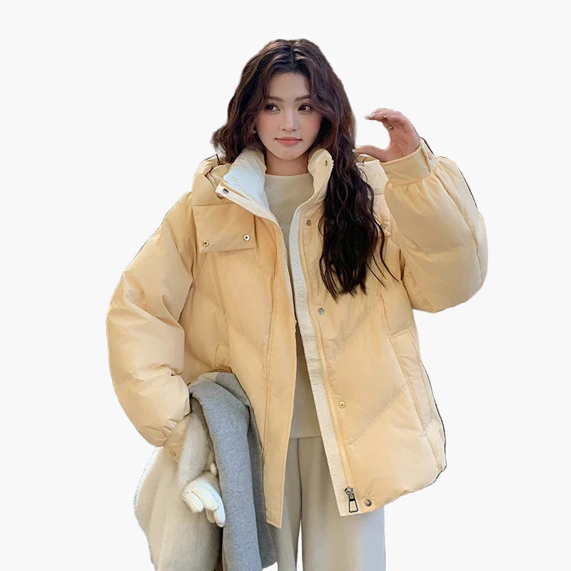 Veste d'hiver matelassée pour femme style décontracté, chaude et confortable, idéale pour le quotidien et les voyages