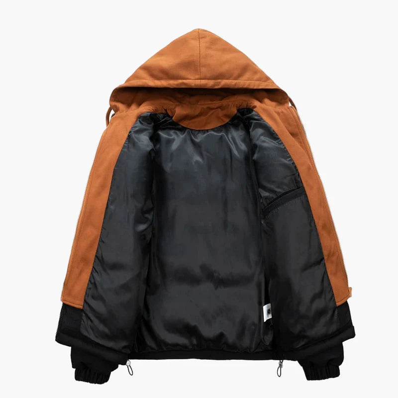 Herren Winter Steppjacke mit Kapuze – Urbaner Casual Stil für kalte Tage