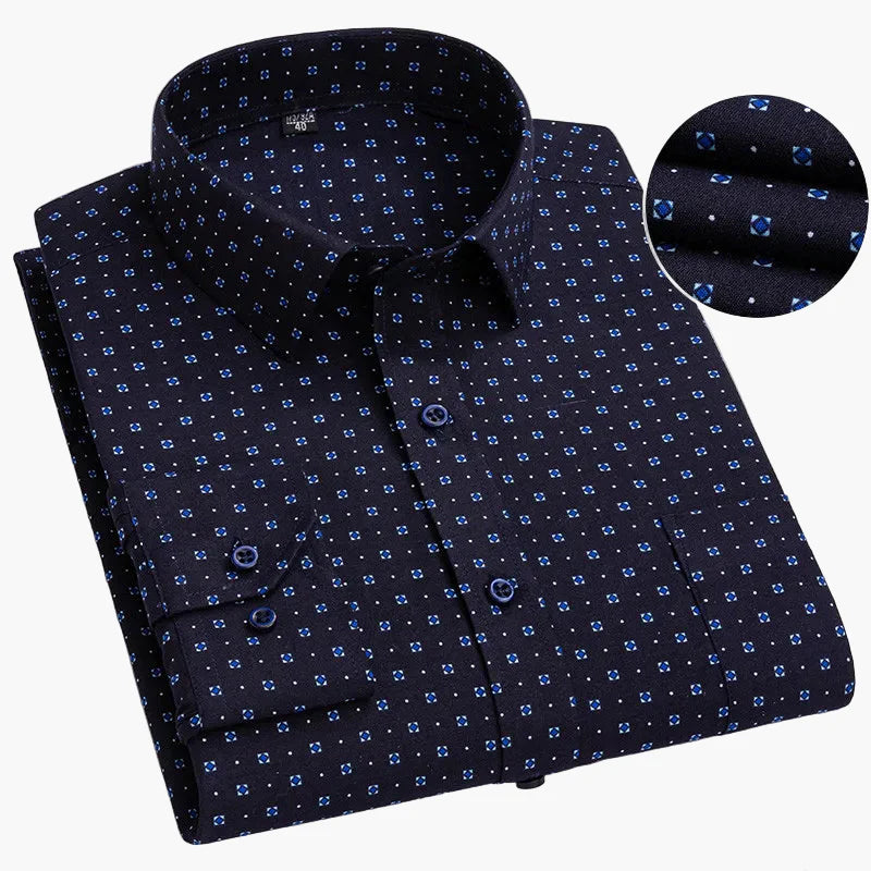 Camicia da uomo business con sottili righe – Elegante camicia casual e da ufficio
