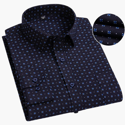 Camicia da uomo business con sottili righe – Elegante camicia casual e da ufficio